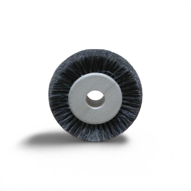CURVED GREY HORSE-HAIR POLISH BRUSH 180X52